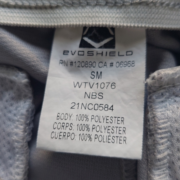 Evoshield Pants Gray Adult Evoshield Baseball Salute Open Bottom